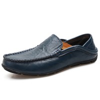 Men'S Plus Size British Wind Leather Loafers Shoes