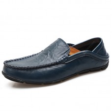 Men'S Plus Size British Wind Leather Loafers Shoes