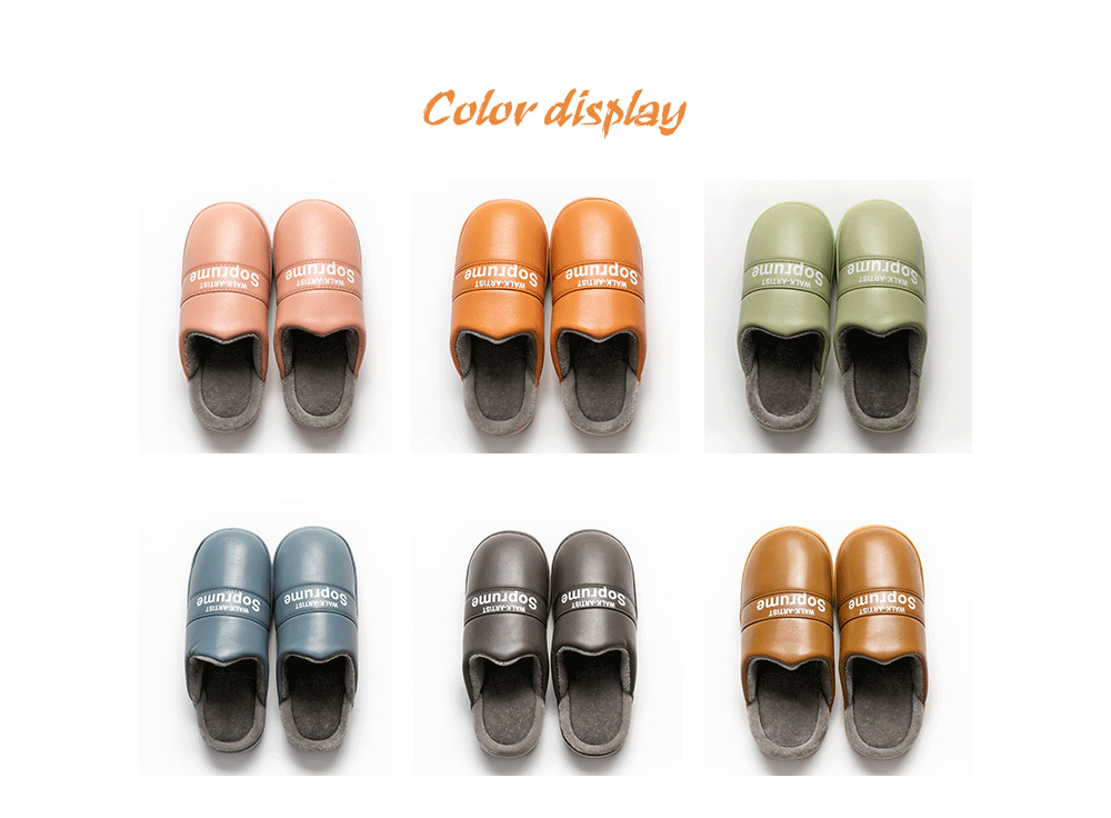 Heavy-bottomed Cotton Slippers color