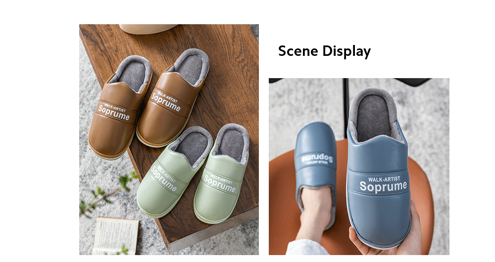 Heavy-bottomed Cotton Slippers scene display