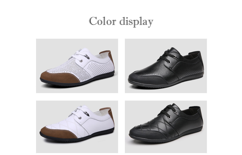 Men's Business Casual Leather Lace Shoes color